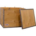 Global Industrial 4 Panel Shipping Crate w/ Lid, 23-1/4L x 19-1/4W x 19-1/2H B2352227